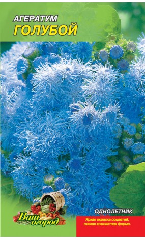 Насіння Агератум Блакитний (малий) квіти