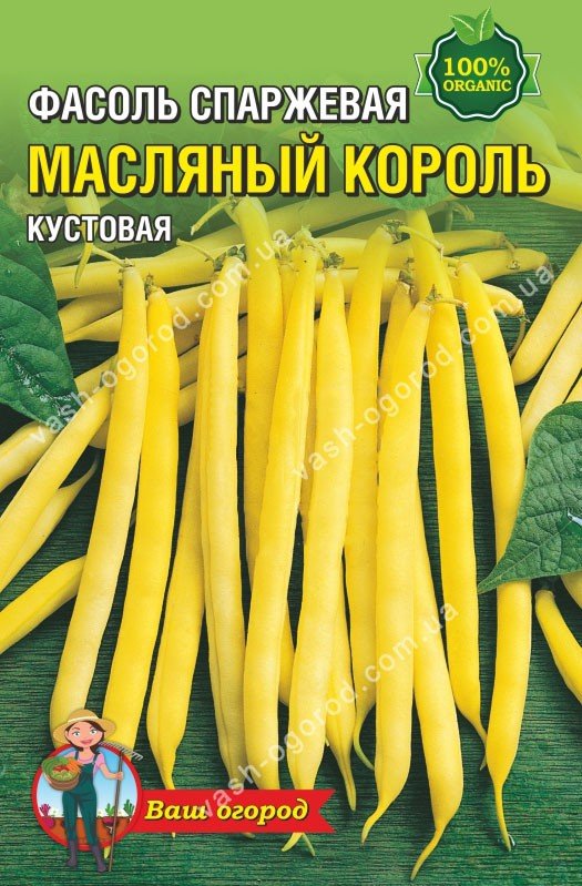 Насіння Квасоля спаржева Масляний король (20-30 шт. семян)