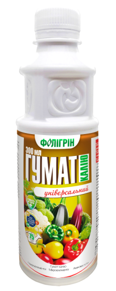 Добриво Гумат Калію ФоліГрін 300мл.